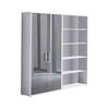 AKTENSCHRANK Grau, Anthrazit Hochglanz  - Anthrazit Hochglanz/Grau, MODERN, Holzwerkstoff (168,8/185,6/33cm) - MID.YOU