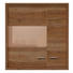 HÄNGEVITRINE Eiche furniert, massiv Eichefarben - Eichefarben/Nickelfarben, KONVENTIONELL, Glas/Holz (95,6/106,8/38cm) - Voleo
