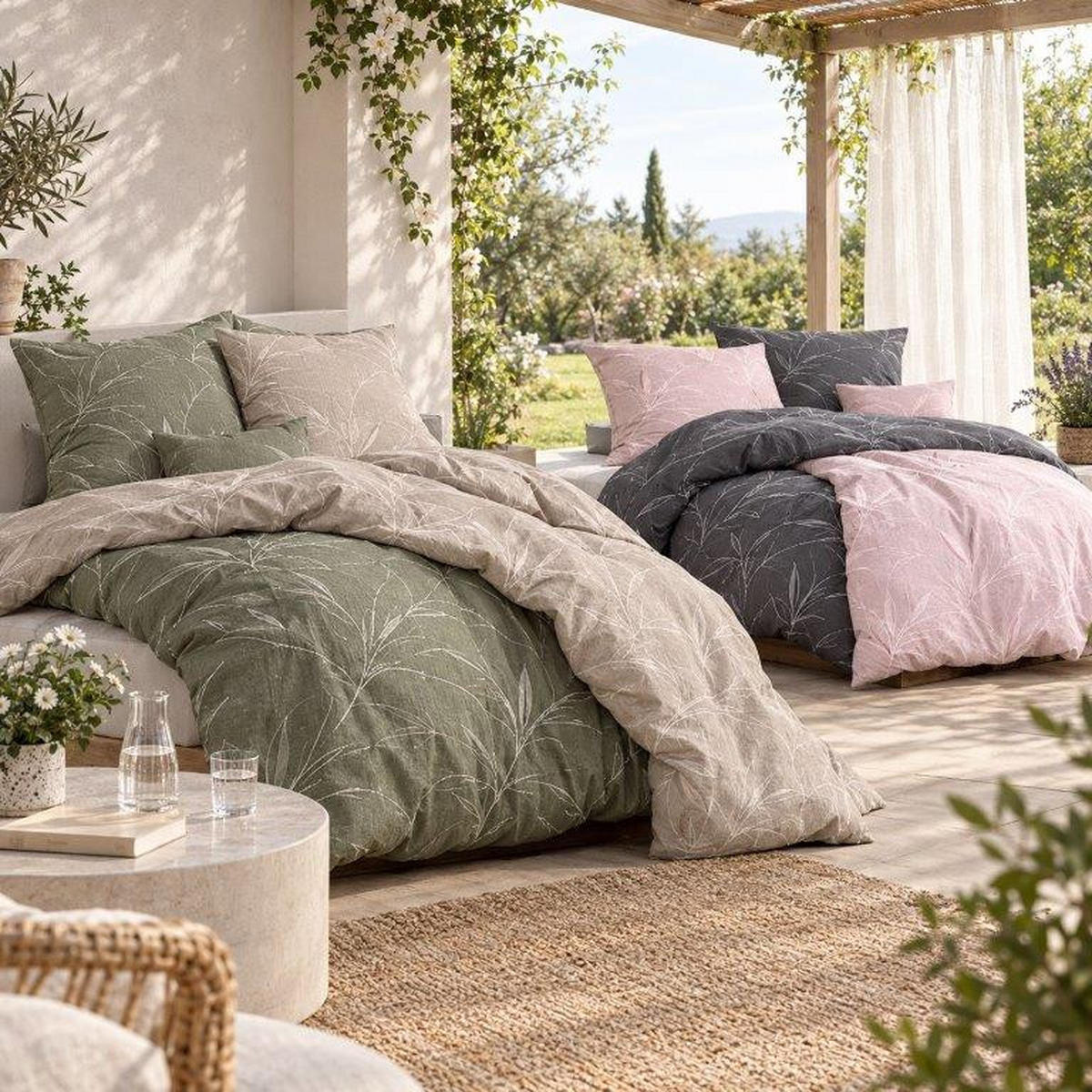 POSTELJINA 140/200 cm  Organic  - prirodne boje, Basics, tekstil (140/200cm) - Kaeppel