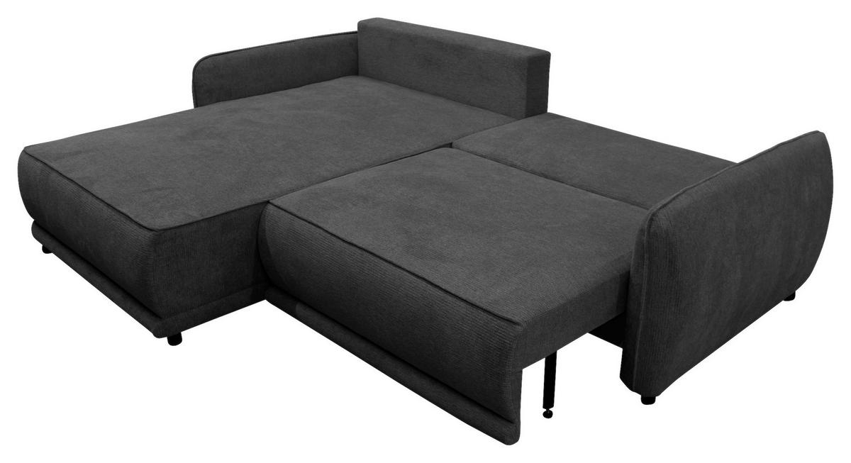 ECKSOFA  FRESH Anthrazit Struktur  - Anthrazit/Beige, Design, Kunststoff/Textil (195/264cm) - MID.YOU