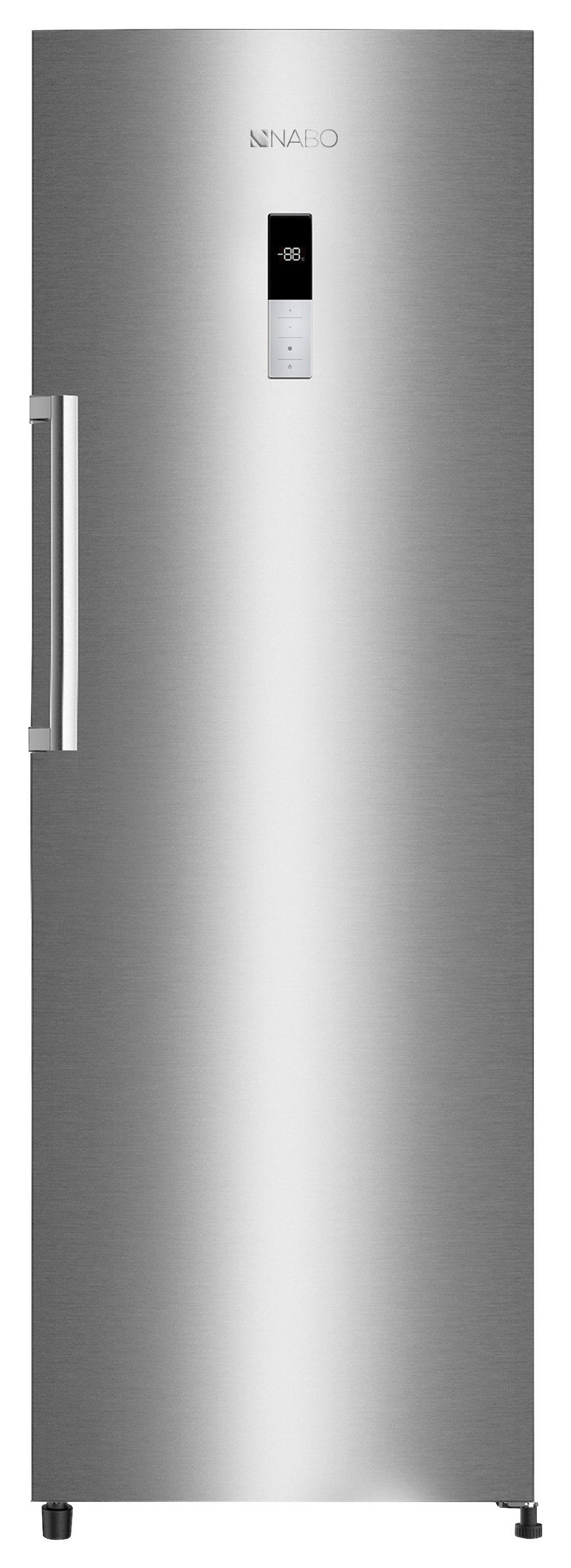 GETRÄNKEKÜHLSCHRANK NABO FK 3377  - Grau, Basics, Metall (63/174/59,2cm) - Nabo