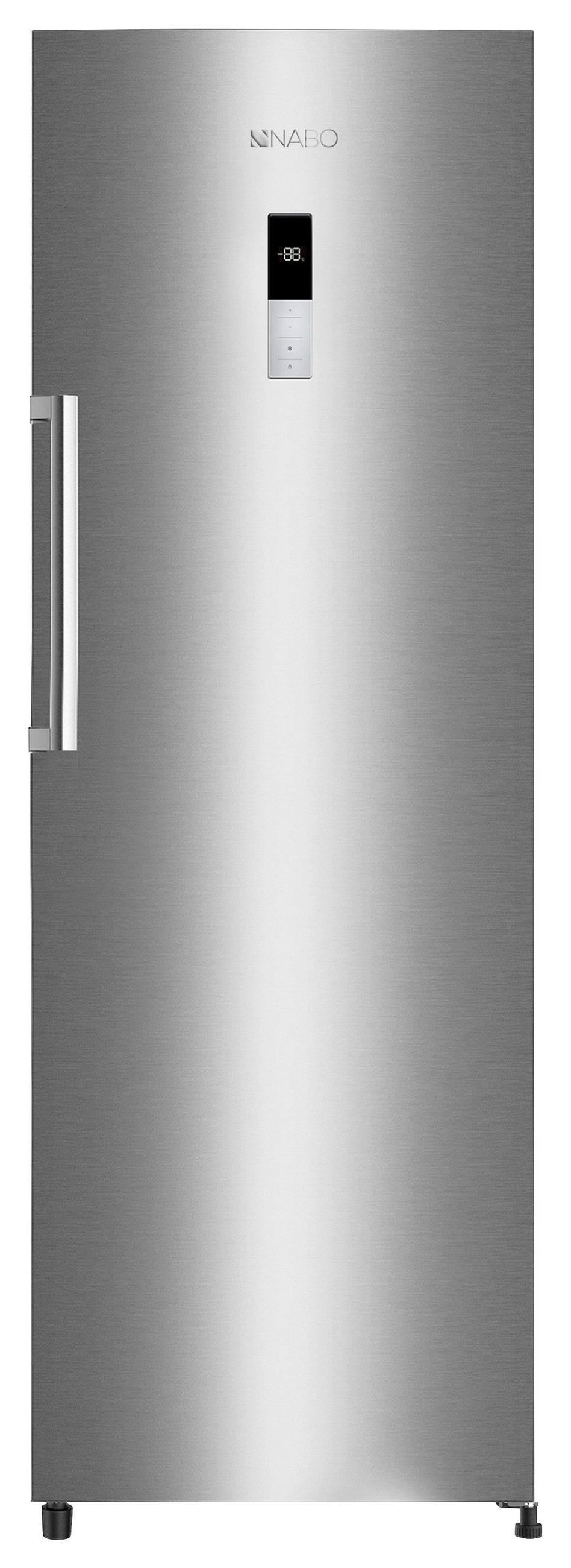 GETRÄNKEKÜHLSCHRANK NABO FK 3377  - Grau, Basics, Metall (63/174/59,2cm) - Nabo