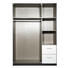 DREHTÜRENSCHRANK in Grau, Weiß - Alufarben/Weiß, KONVENTIONELL, Glas/Holzwerkstoff (136/197/54cm) - Carryhome DREHTÜRENSCHRANK in Grau, Weiß - Alufarben/Weiß, KONVENTIONELL, Glas/Holzwerkstoff (136/197/54cm) - Carryhome