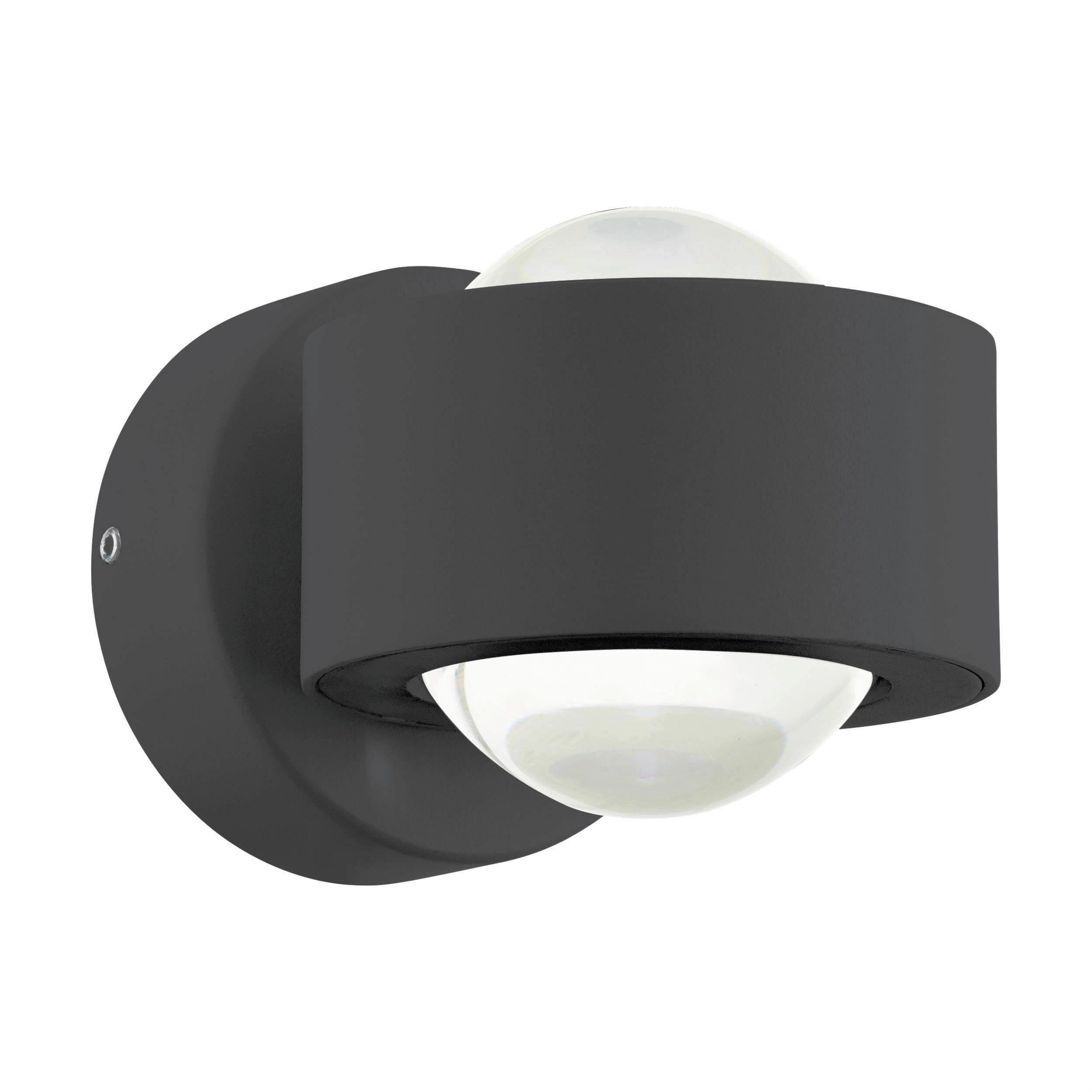 Eglo AUßENWANDLEUCHTE Treviolo Anthrazit, Klar 8.5 cm