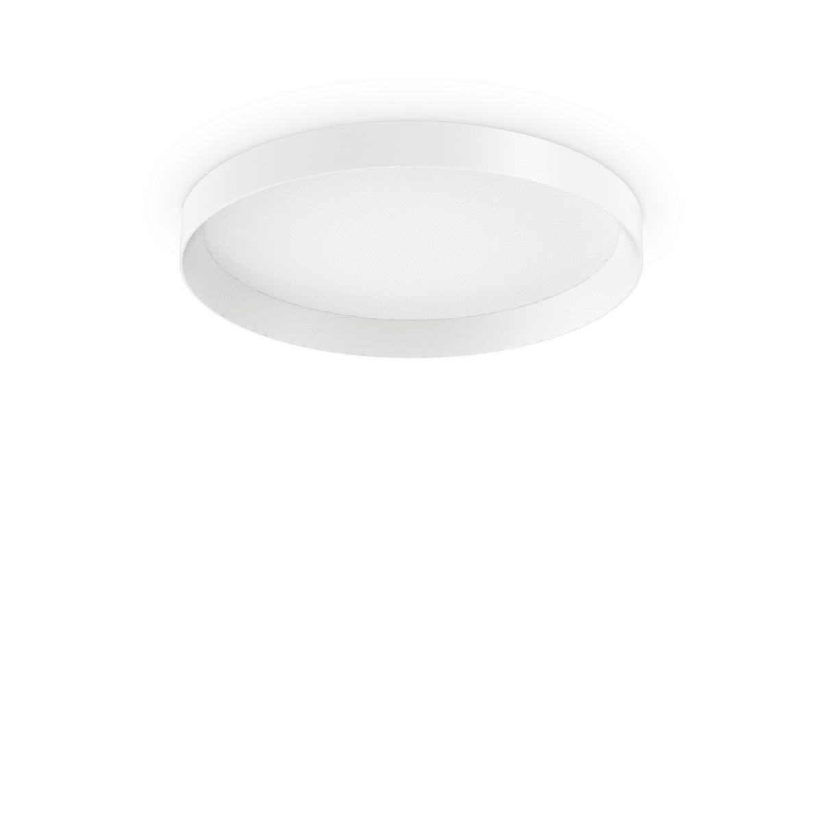LED-DECKENLEUCHTE Bianco 45/7,8 cm   - Weiß, Basics, Kunststoff/Metall (45/7,8cm) - Ideal Lux