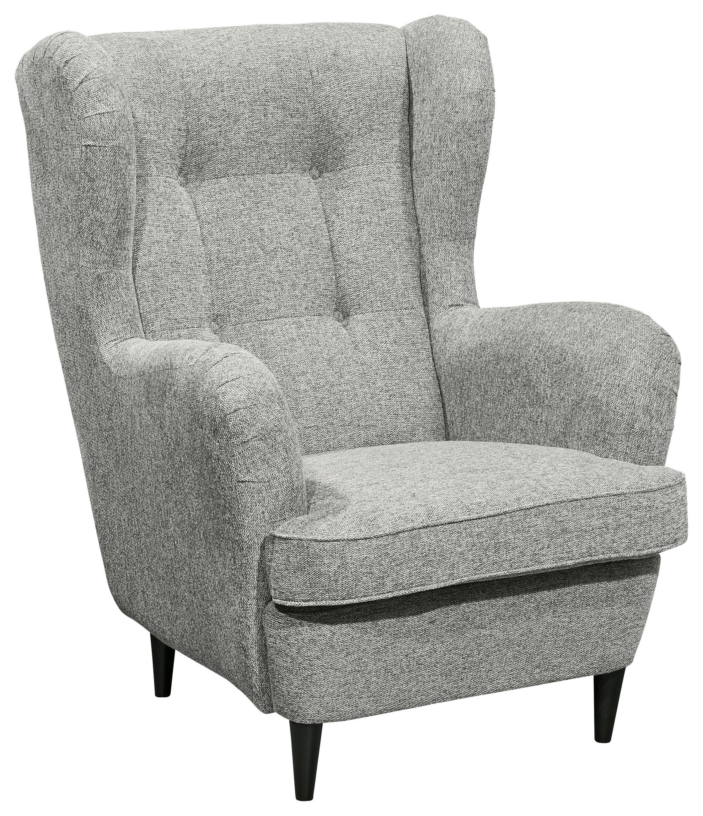 OHRENSESSEL Webstoff Silberfarben  - Silberfarben/Schwarz, Basics, Textil (78/102/98cm) - MID.YOU