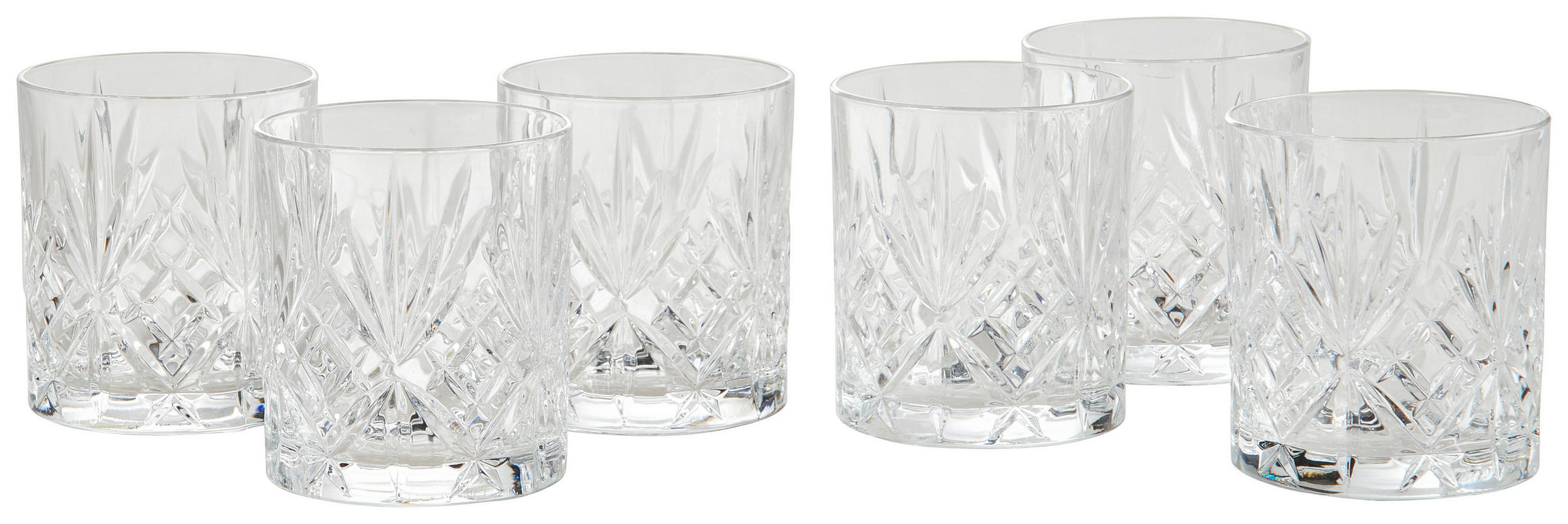 GLÄSERSET Stella  6-teilig  - Transparent, KONVENTIONELL, Glas (300ml) - Novel