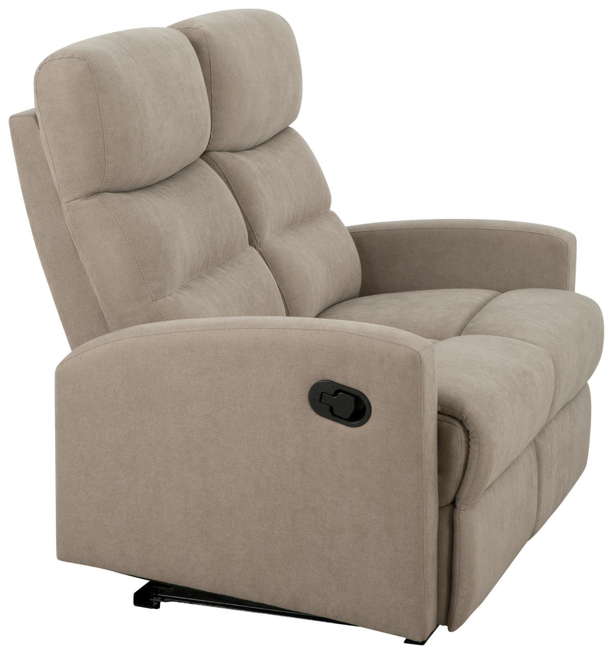 SITZGARNITUR Leinenoptik Taupe  - Taupe/Schwarz, KONVENTIONELL, Textil/Metall - P & B