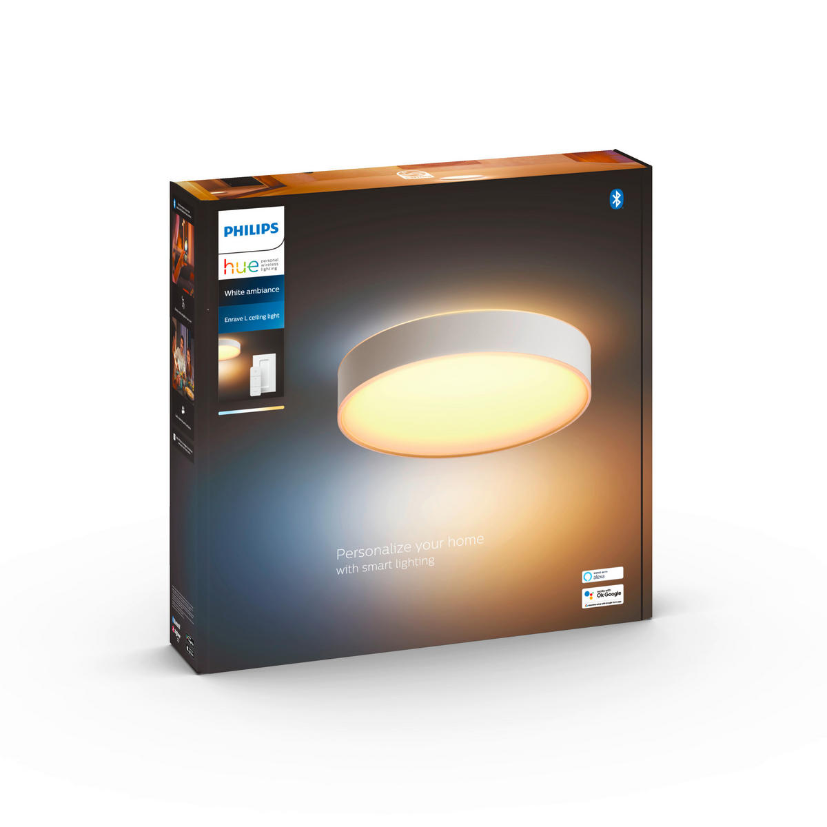 LED-DECKENLEUCHTE  42,5/8,4 cm    - Weiss, Design, Kunststoff (42,5/8,4cm) - Philips HUE