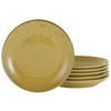 DESSERTTELLERSET 6-teilig  - Currygelb, Trend, Keramik (21cm) - Creatable