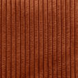ECKSOFA  in Cord Dunkelorange  173/280 cm  - Dunkelorange/Schwarz, KONVENTIONELL, Textil/Metall (173/280cm) - Hom`in