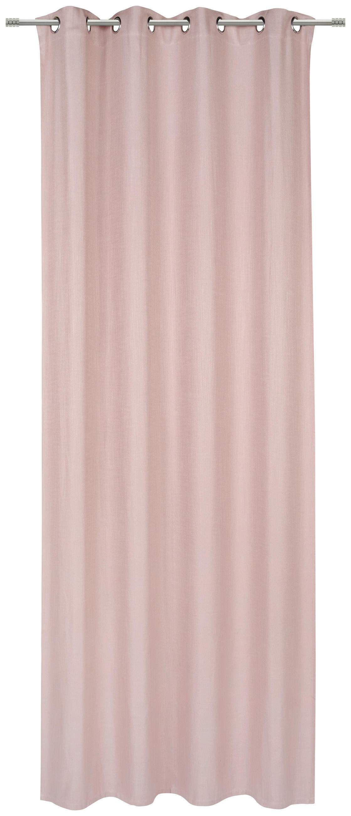 ZAVJESA S RINGOVIMA ružičasta  135/270 cm  - ružičasta, Basics, tekstil (135/270cm) - Esposa