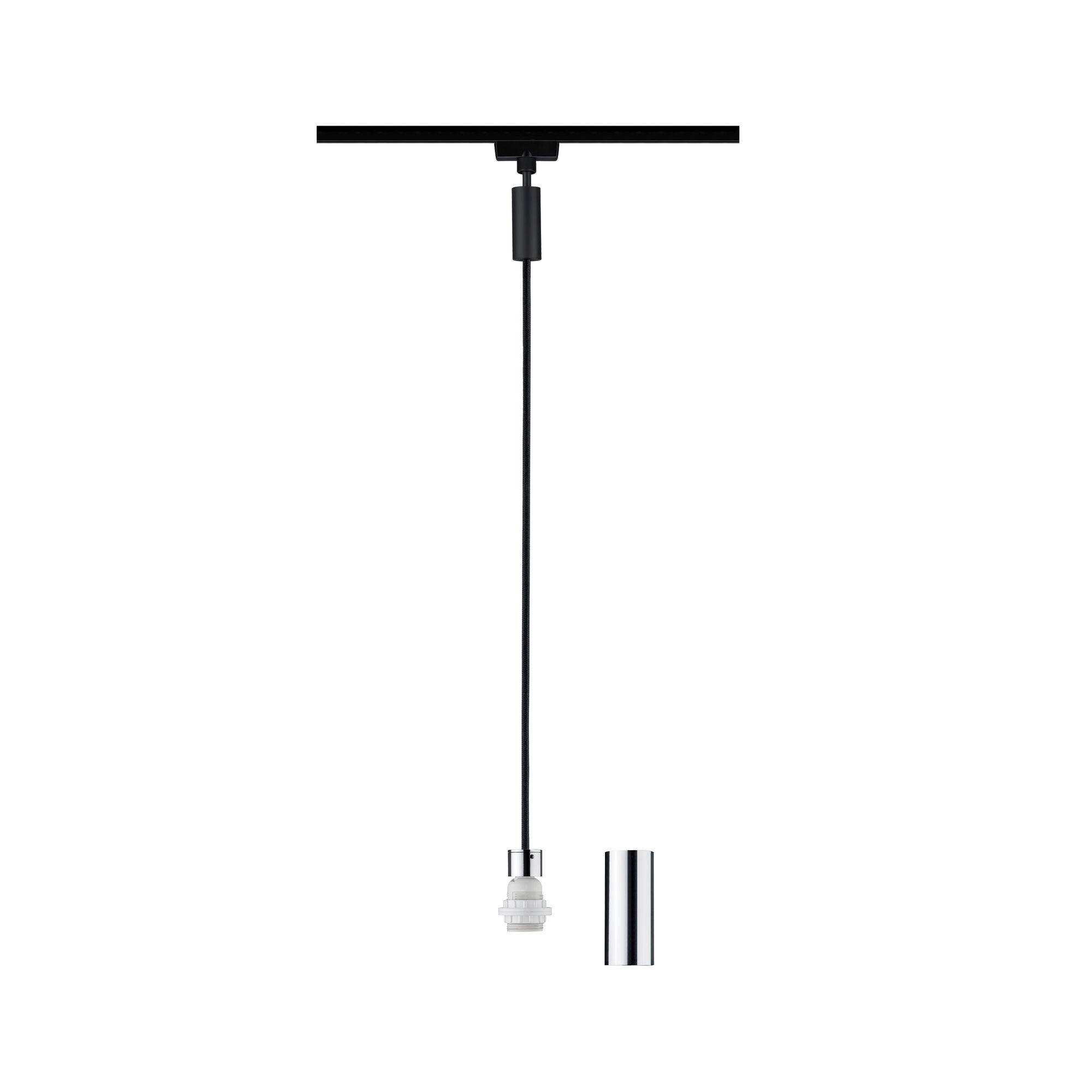 Paulmann Schienensystem-Hängeleuchte Urail Schwarz 150 cm