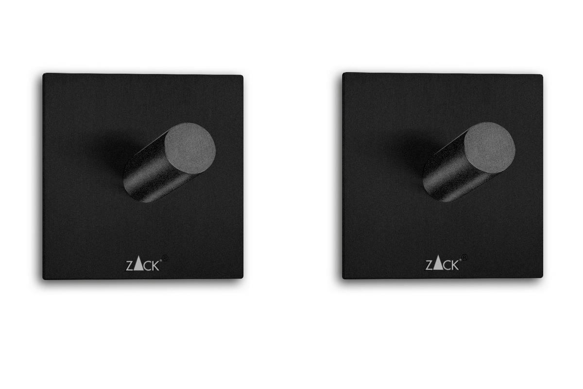 HANDTUCHHAKEN - Schwarz, Basics, Metall (4.2/4.2cm) - Zack