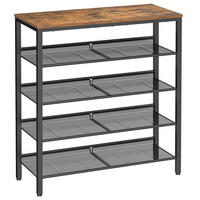 SCHUHREGAL 75/93/28 cm  - Schwarz/Braun, Trend, Holzwerkstoff/Metall (75/93/28cm) - Boxxx