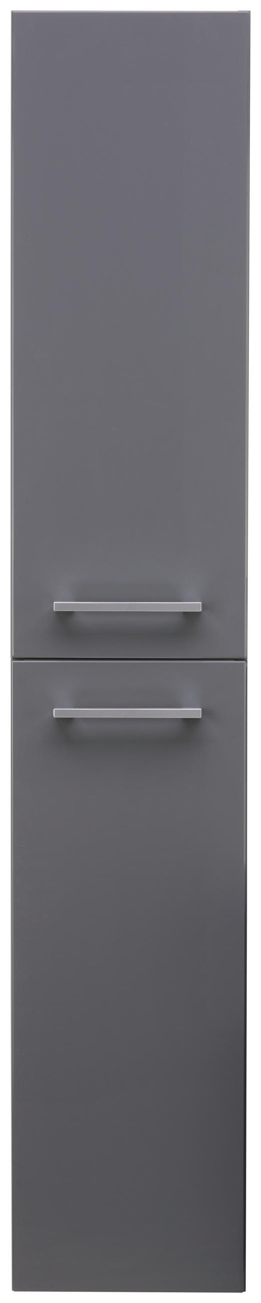 HOCHSCHRANK 30/159/32 cm  - Chromfarben/Anthrazit, MODERN, Glas/Holzwerkstoff (30/159/32cm) - Voleo