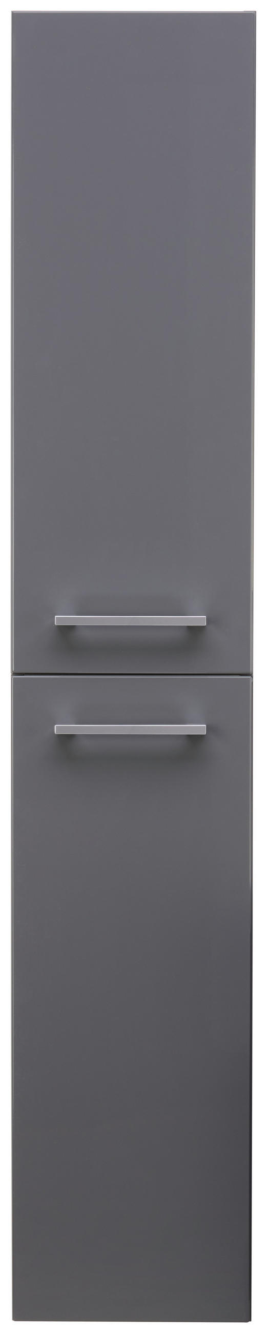 Thumbnail - Voleo Hochschrank Lara, Anthrazit, Glas, 4 Fächer, 30x159x32 cm, Made in Germany, hängend, Badezimmer, Badezimmerschränk...