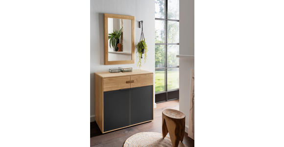 KOMMODE  in 100/89/44 cm  - Eiche Bianco/Anthrazit, Natur, Holz/Holzwerkstoff (100/89/44cm) - Linea Natura