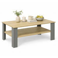 KONFERENČNÍ STOLEK, antracitová, medová, kompozitní dřevo, 100/55/44 cm - medová/antracitová, Design, kompozitní dřevo (100/55/44cm) - Livetastic