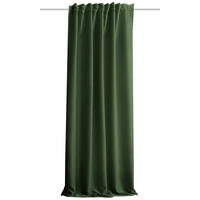 LÄRMSCHUTZVORHANG ACUSTICO Verdunkelung 135/245 cm   - Olivgrün, KONVENTIONELL, Textil (135/245cm)