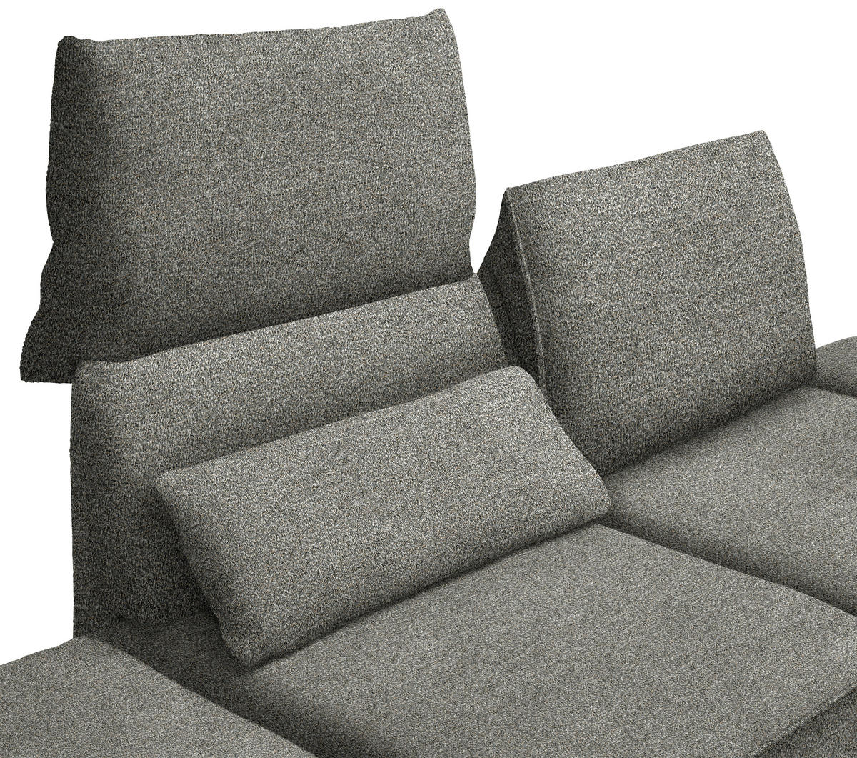 ECKSOFA  in Chenille Graubraun  240/132 cm  - Graubraun/Schwarz, Design, Holz/Textil (240/132cm) - Koinor