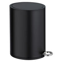TRETEIMER Monza  - Schwarz, Basics, Kunststoff/Metall (18,5/25,5/18,5cm) - Wenko