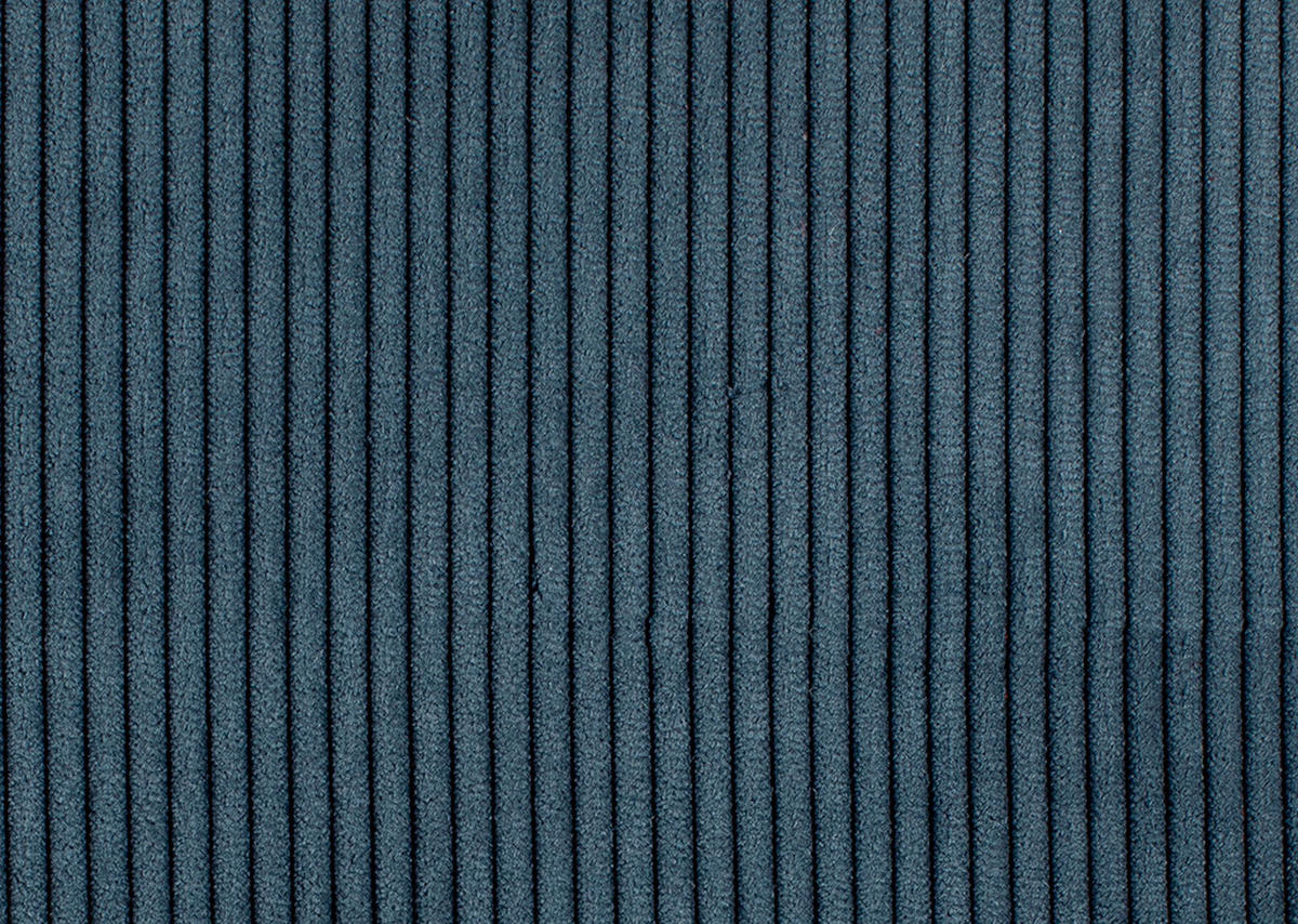 SCHLAFSOFA Feincord Blau  - Chromfarben/Blau, Design, Textil/Metall (140/90/95cm) - Bali