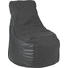SITZSACK Lederlook Grau, Schwarz - Schwarz/Grau, Design, Textil (85/100/85cm) - Carryhome SITZSACK Lederlook Grau, Schwarz - Schwarz/Grau, Design, Textil (85/100/85cm) - Carryhome