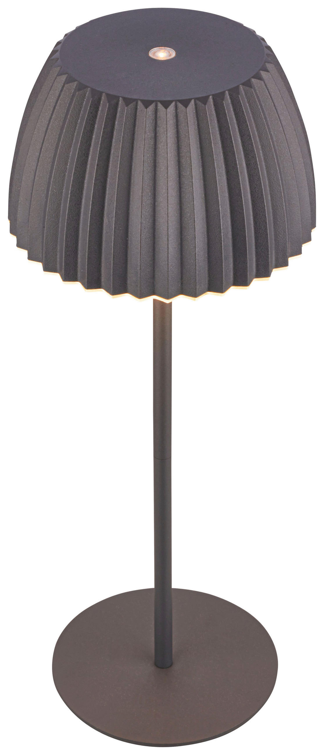 AKKU-TISCHLEUCHTE 14,5/36,5 cm  - Schwarz, Basics, Kunststoff/Metall (14,5/36,5cm)