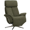 RELAXSESSEL in Textil Grün  - Chromfarben/Grün, Design, Textil/Metall (78/102-111/84cm) - Welnova
