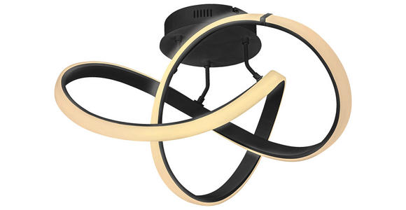 LED-DECKENLEUCHTE - Schwarz, Design, Kunststoff/Metall (30/15/29cm) - Ambiente