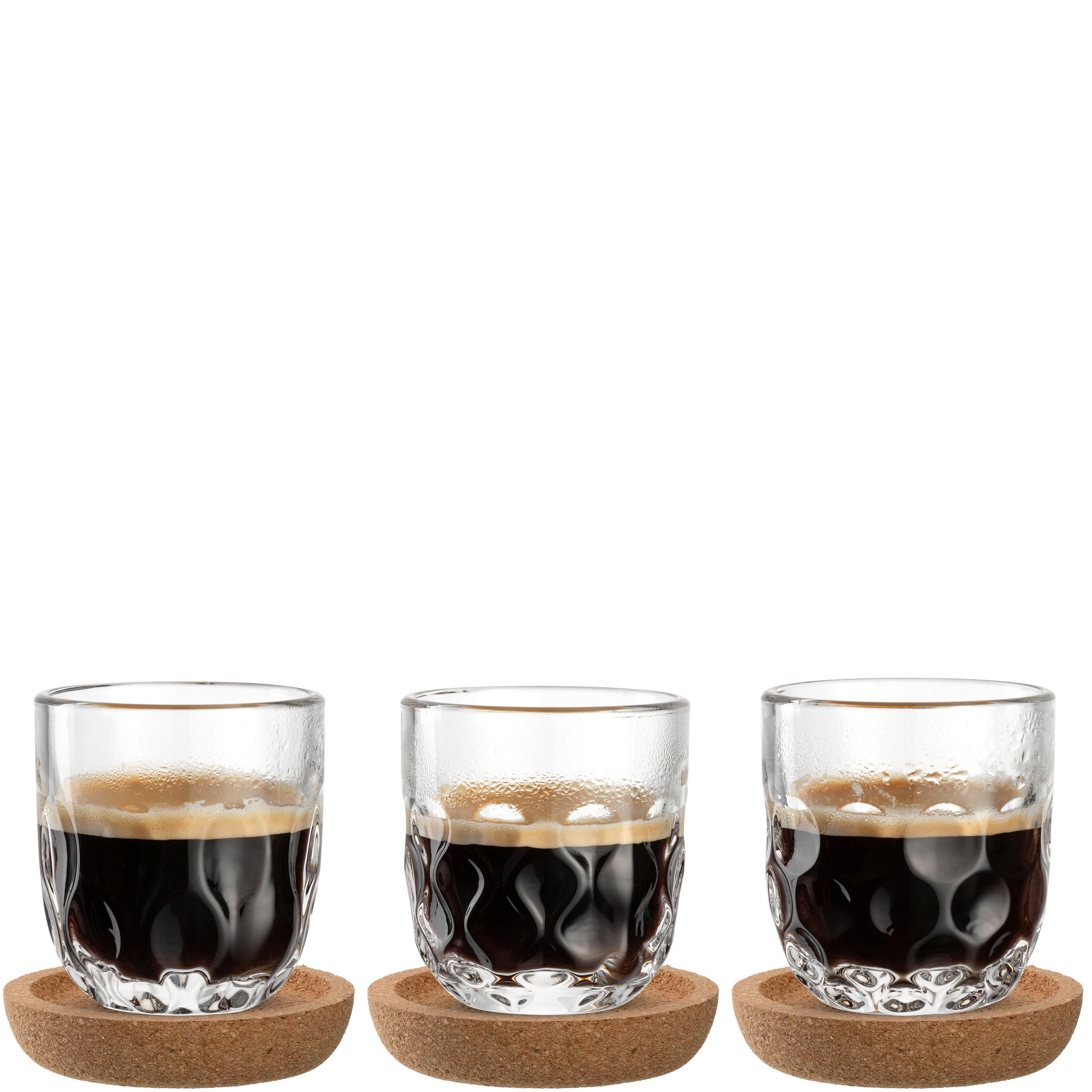 SET ŠOLJICA ZA ESPRESO    - Dizajnerski, staklo (7,6/20,3/7,6cm) - Leonardo