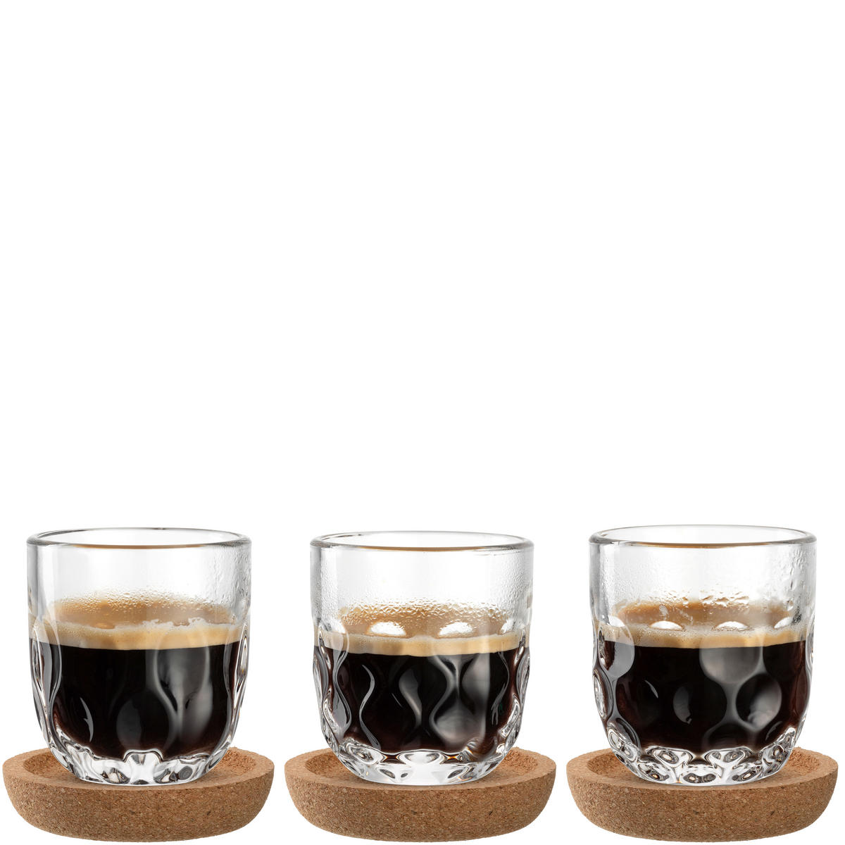 ESPRESSOGLÄSERSET Gocce 6-teilig  - Design, Glas (7,6/20,3/7,6cm) - Leonardo