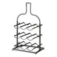 REGÁL NA VÍNO - čierna, Basics, kov (30,8/22,3/54,5cm)