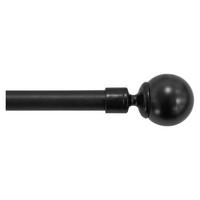 GARDINSTÅNGSET 120-210 cm  - svart, Basics, metall (120-210cm)