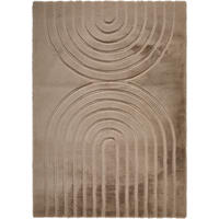 HOCHFLORTEPPICH 133/190 cm Taupe  - Taupe, Design, Textil (133/190cm) - Novel