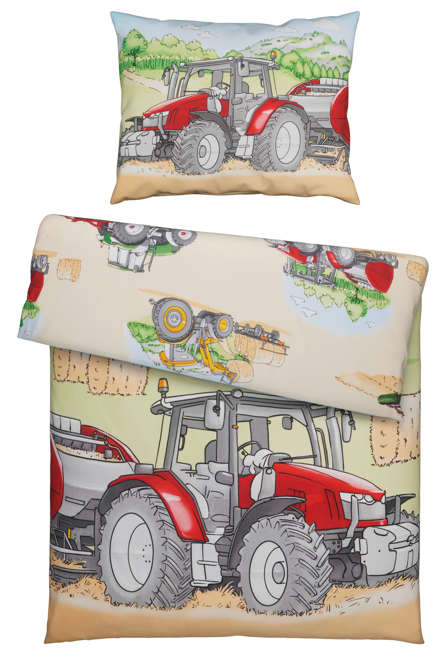 KINDERBETTWÄSCHE 140/200 cm  - Multicolor/Grün, KONVENTIONELL, Textil (140/200cm)