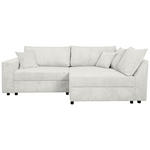 ECKSOFA  in Cord Naturfarben  - Schwarz/Naturfarben, KONVENTIONELL, Kunststoff/Textil (245/153cm) - Carryhome