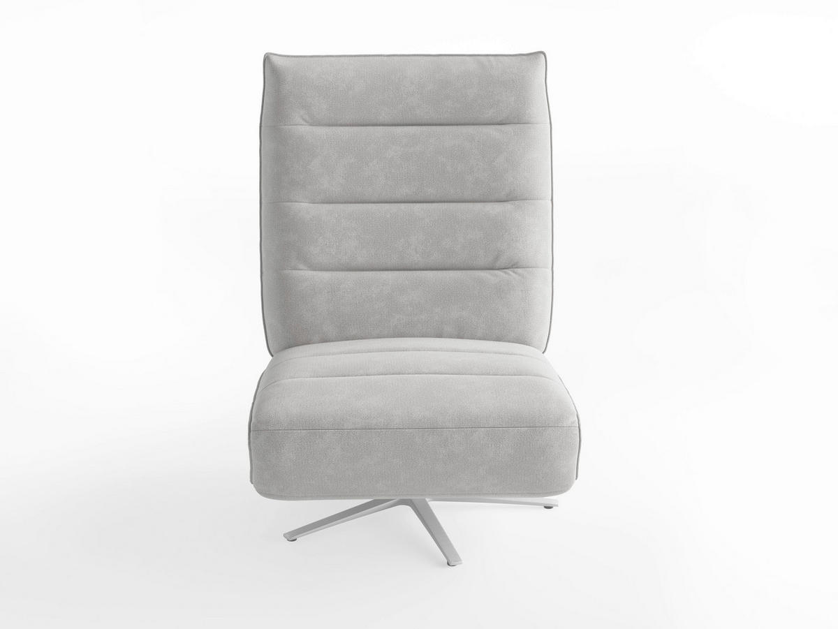 RELAXAČNÉ KRESLO, textil, strieborná - strieborná, Basics, kov/textil (80/109/98cm) - Sit & More