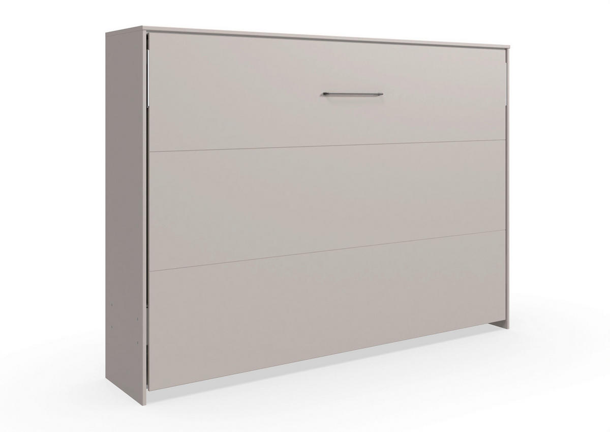 KLAPPBETT 140/200 cm,  in  in Graphitfarben, Grau, Sahara,  - Graphitfarben/Grau, Design, Holz/Metall (140/200cm) - Carryhome