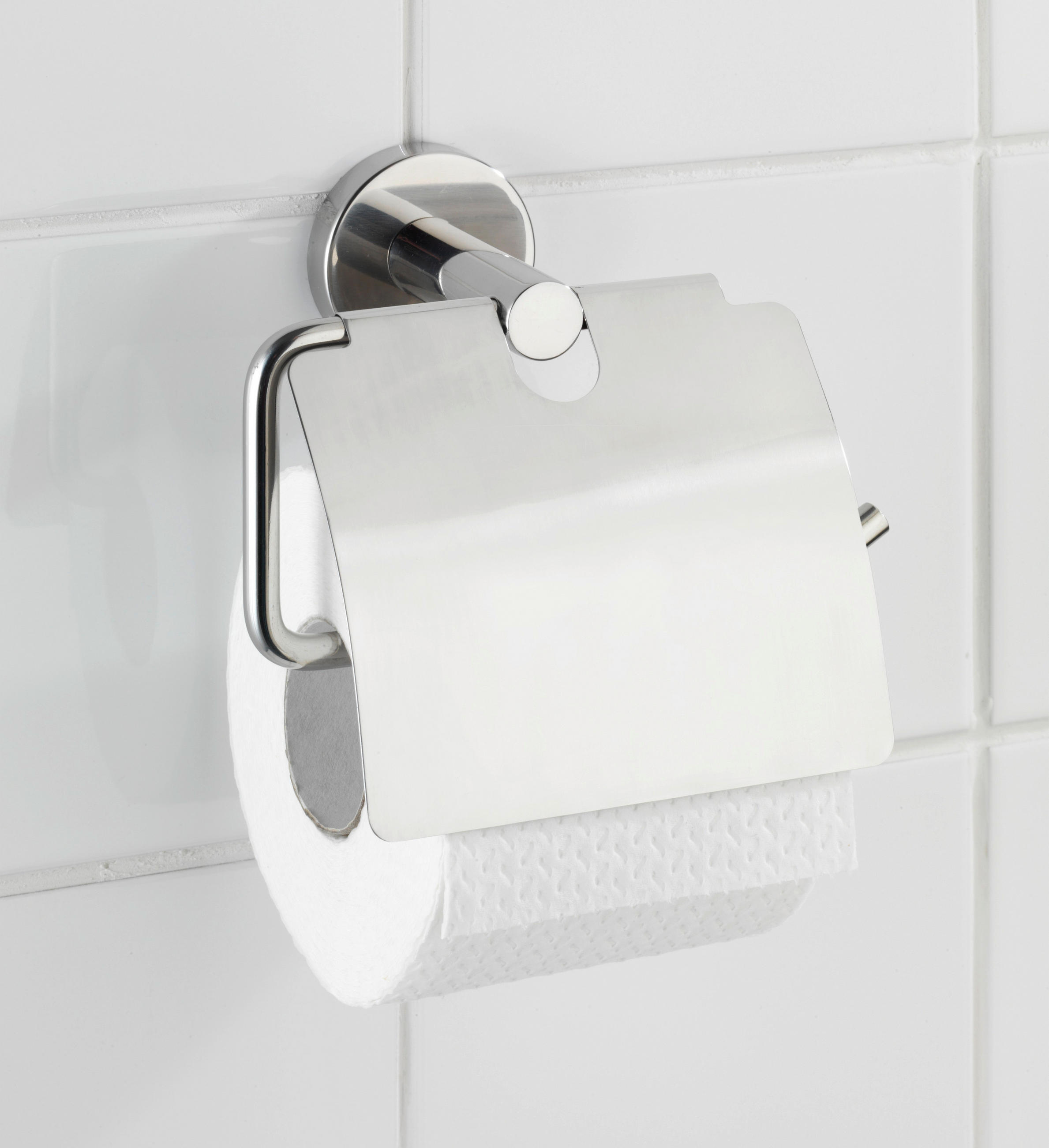 TOILETTENPAPIERHALTER - Chromfarben, Basics, Metall (18,5/8,0/21,5cm) - Wenko