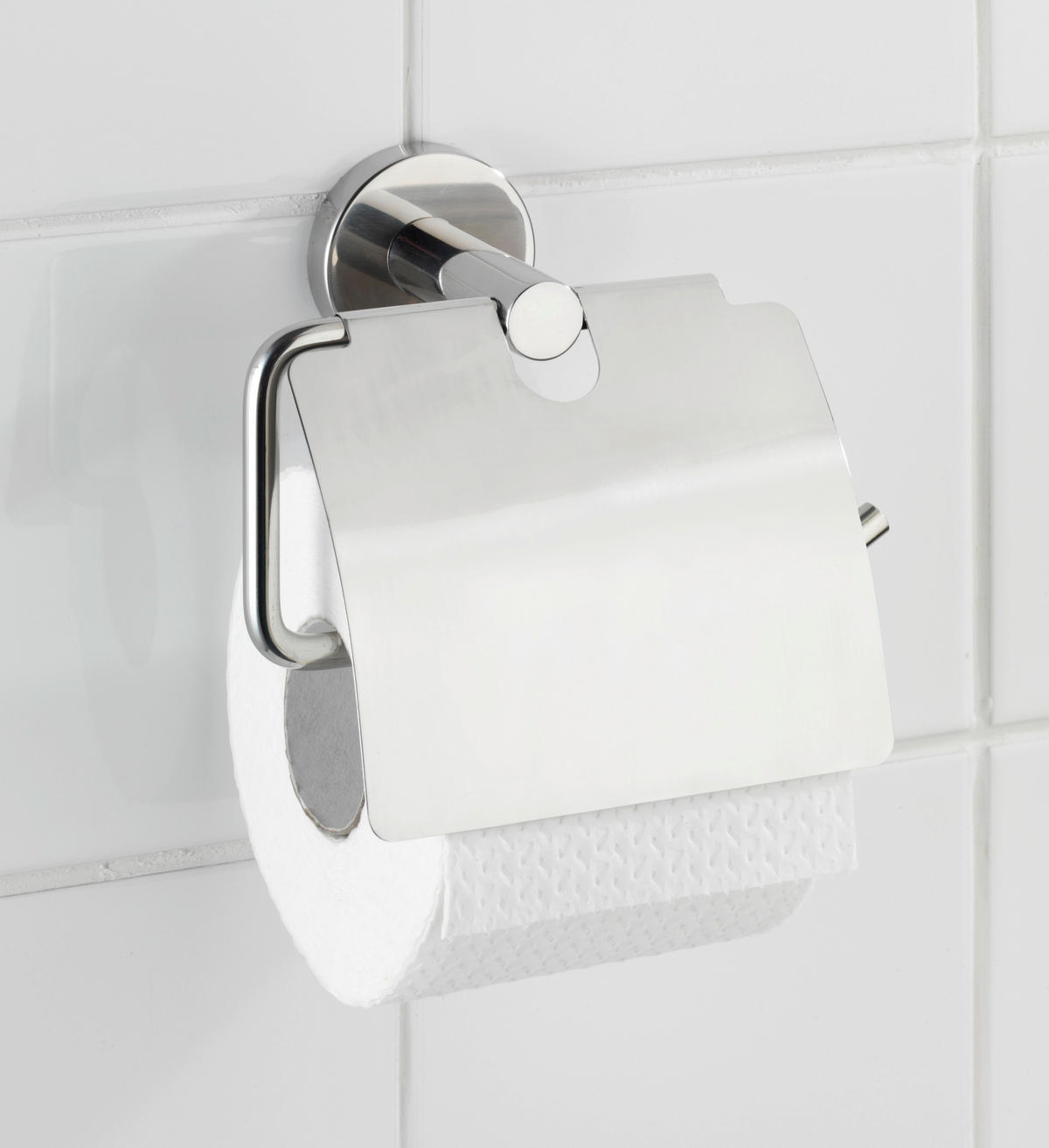 TOILETTENPAPIERHALTER - Chromfarben, Basics, Metall (18,5/8,0/21,5cm) - Wenko