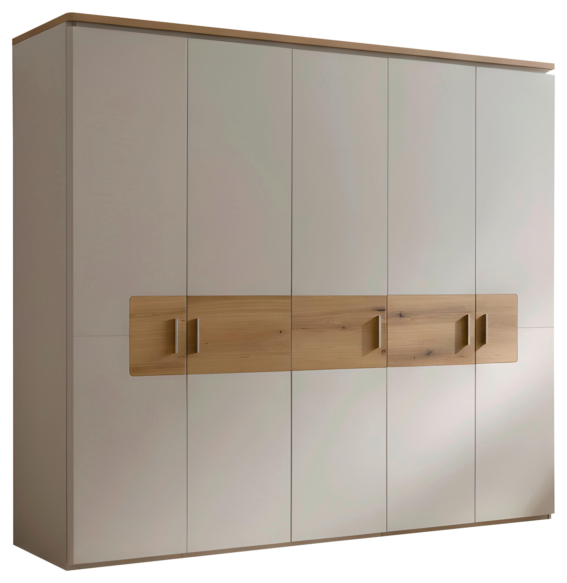 Dulap Cu Uși Rotative, 248/219/59 cm, culoare lemn stejar, cașmir - culoare nichel/cașmir, Design, metal/material pe bază de lemn (248/219/59cm) - Venda