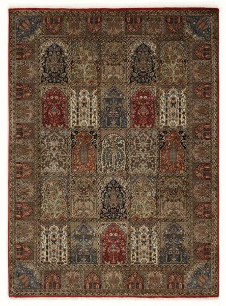 Orientalischer Webteppich Braun/Rot Sonam 80x300 cm