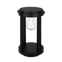 SOLARLEUCHTE  - Transparent/Schwarz, Basics, Kunststoff/Metall (16/15/35,6cm) - Ambia Garden