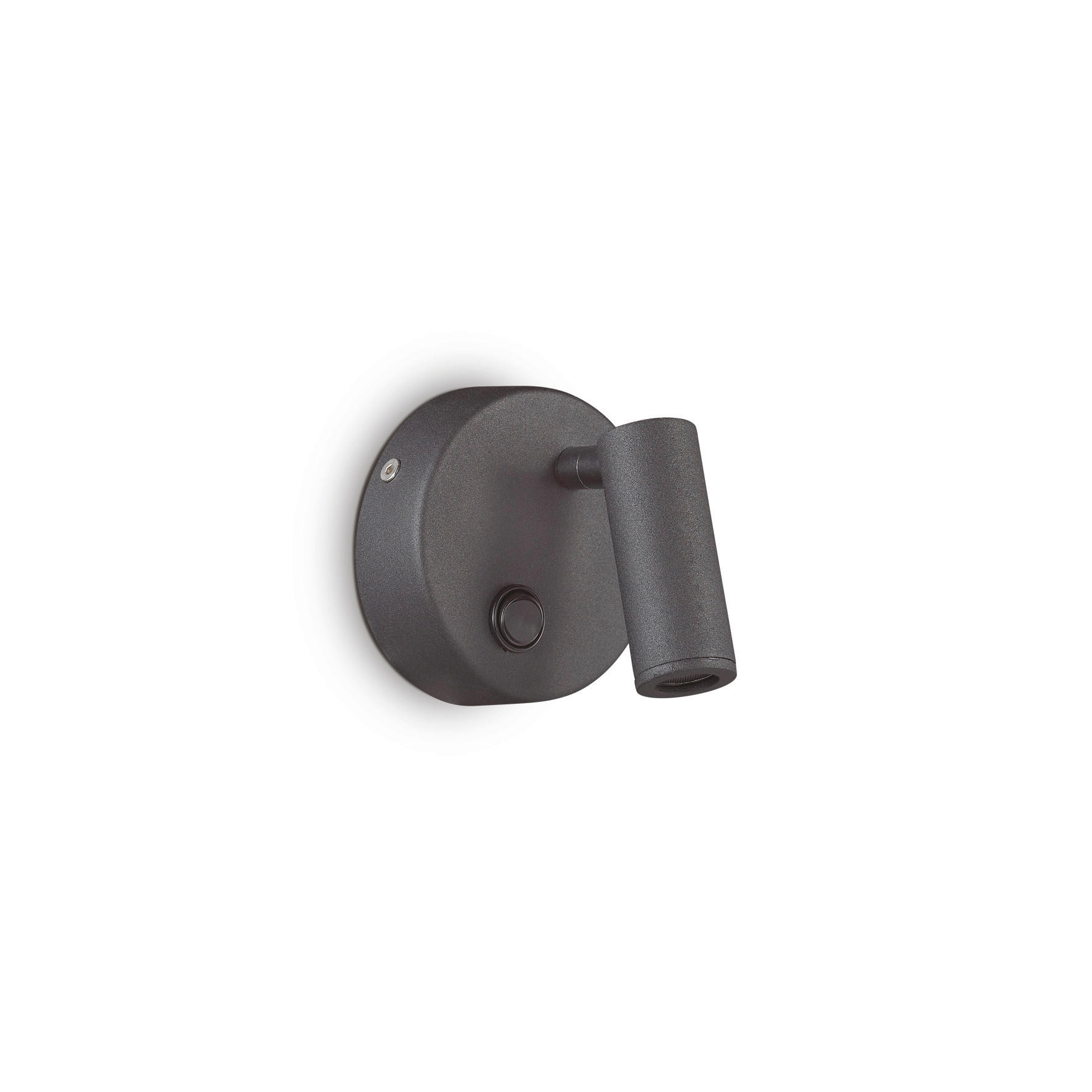 LED-WANDLEUCHTE Round Nero 9/13 cm   - Schwarz, Basics, Metall (9/13cm) - Ideal Lux