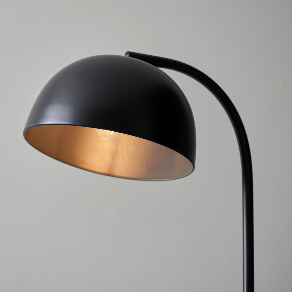 STEHLEUCHTE 51.5/36/163 cm    - Schwarz, KONVENTIONELL, Metall (51.5/36/163cm) - ENDON