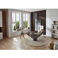 RELAXSESSEL in Leder Fango  - Edelstahlfarben/Fango, Design, Leder/Metall (78/112/85cm) - Cantus