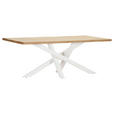 TISCHPLATTE      - Eichefarben, Design, Holz (200/100/4cm) - Landscape
