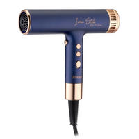 HAARTROCKNER  - Blau/Goldfarben, Basics, Kunststoff (16,8/4,6/19,2cm) - Trisa Electronics